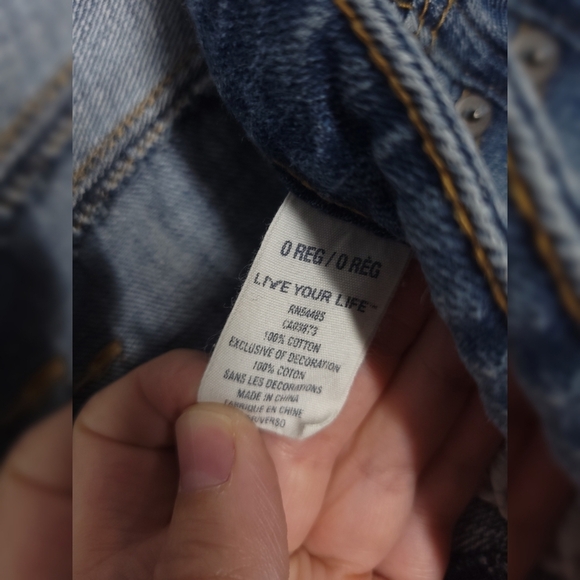 American Eagle Outfitters Jeans Light Distressing 0 Regular - Picture 3 of 4
